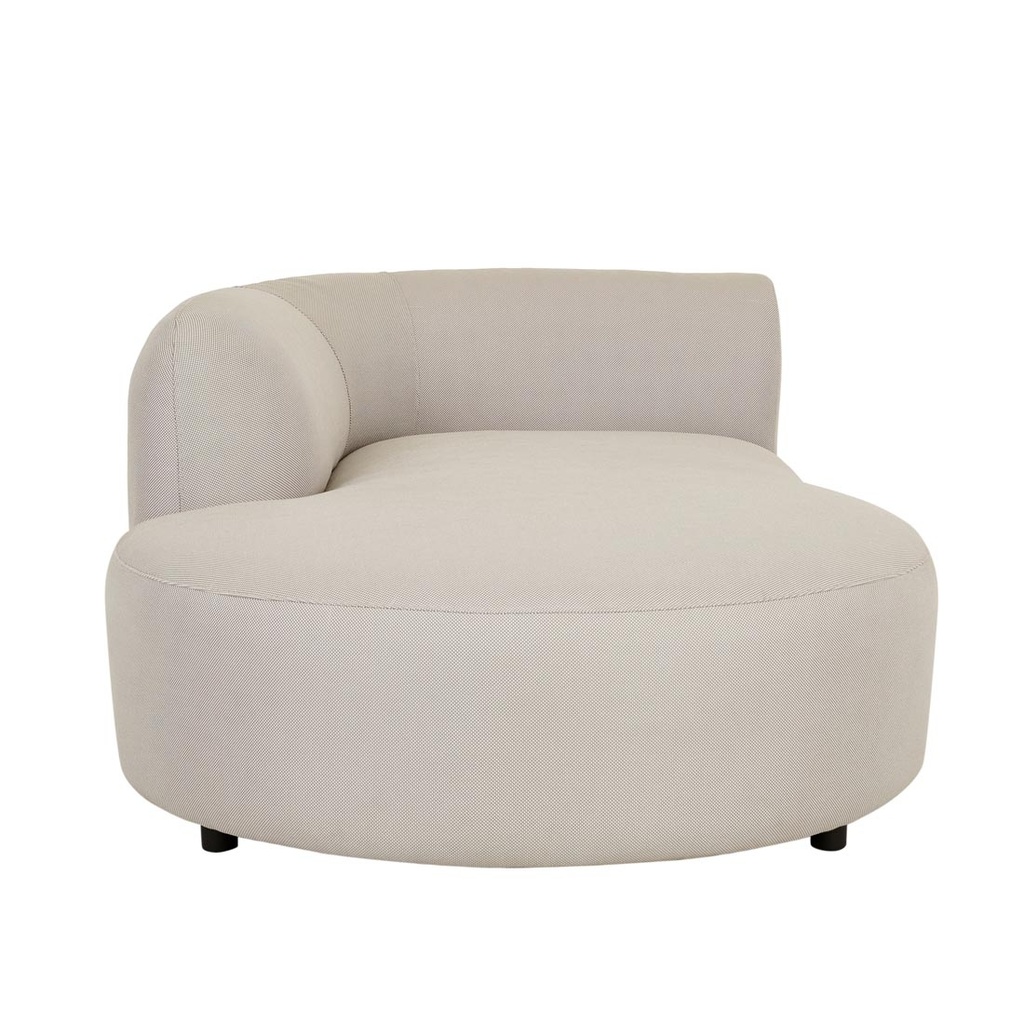 Aruba Curve Left Chaise Sofa - Misty Grey