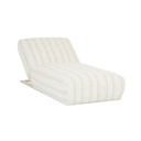 Aruba Plush Sunbed - Natural Clay Stripe