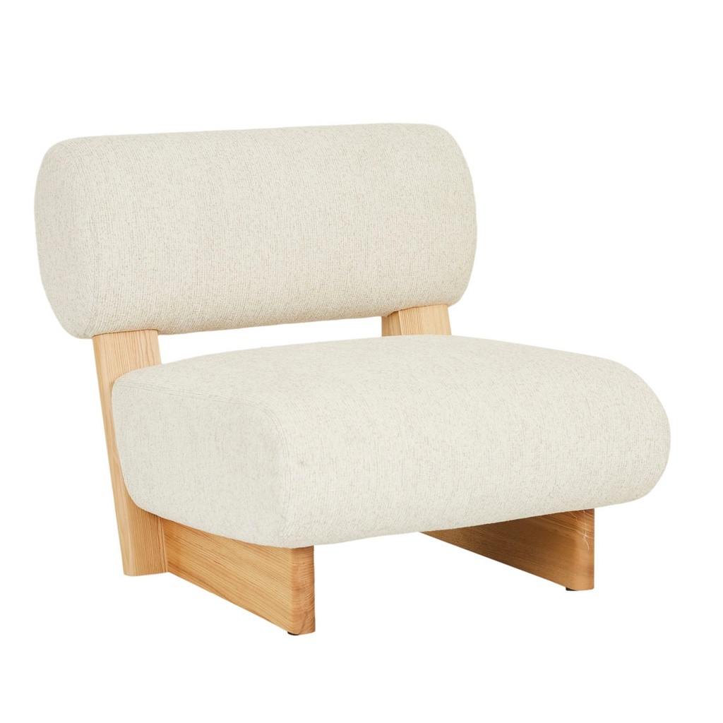 [CH-PINTO-OCC-GARDENIA-SPECKLE-NATURAL-ASH-VENEER] Pinto Occasional Chair - Gardenia Speckle - Natural Ash Veneer