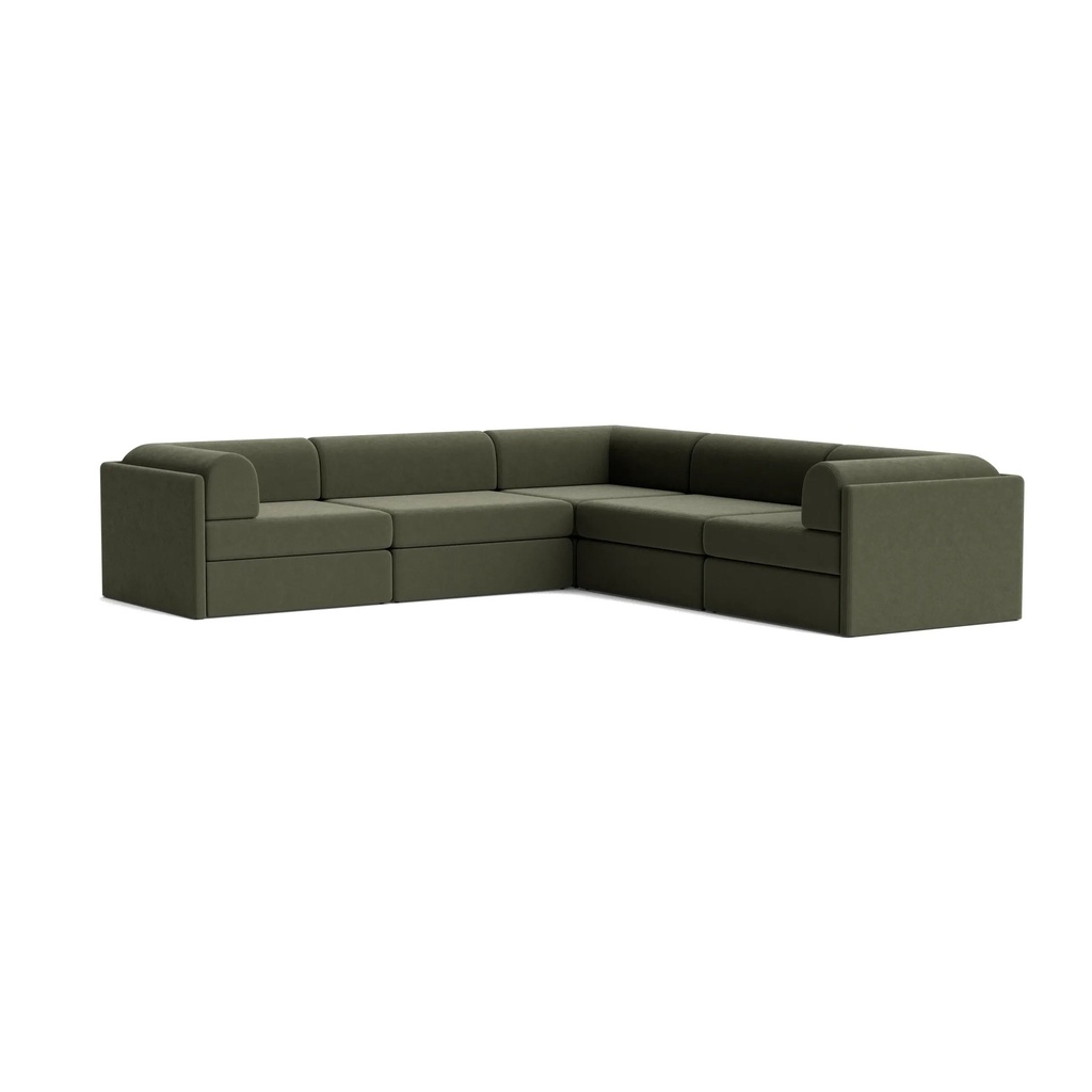 Addy Corner Sofa - Eden Leaf