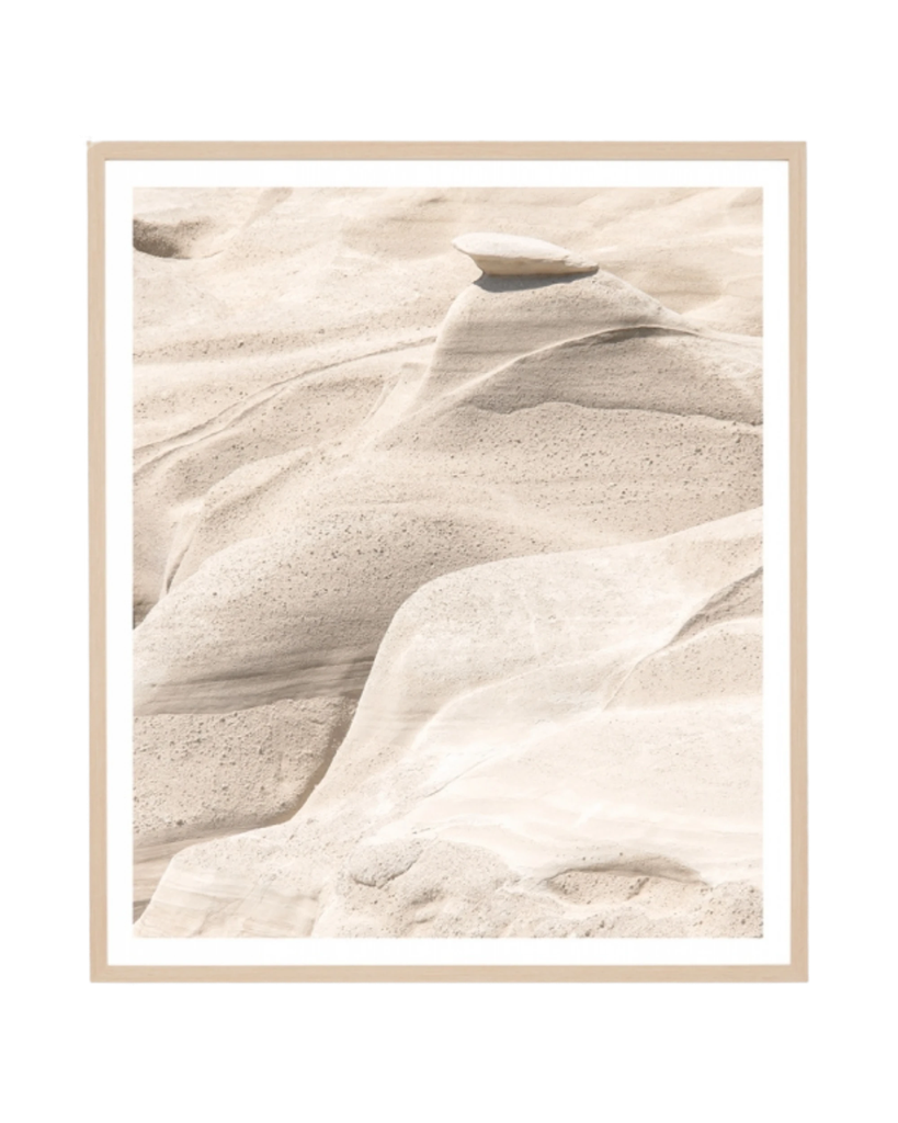 Ancient Formation Print 88cm x 103cm - Light Timber Frame