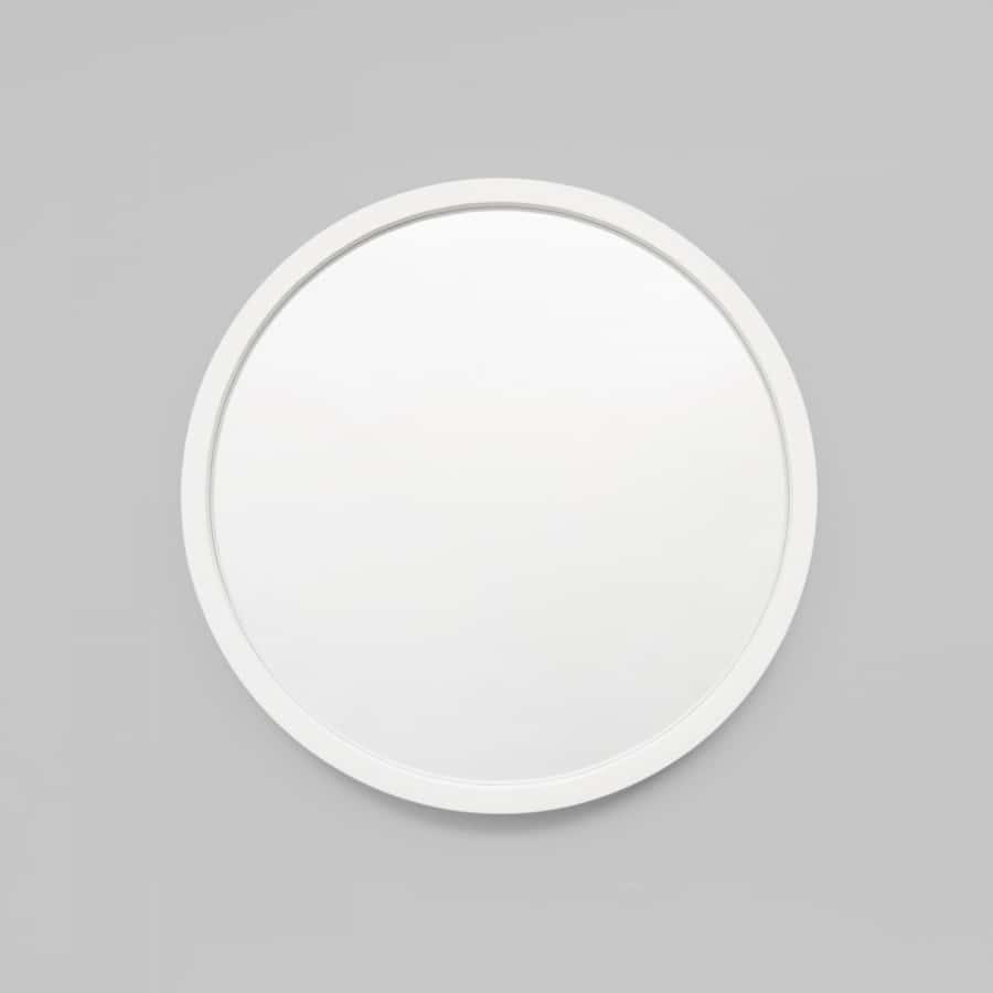 Adel Round Mirror - White 80cm