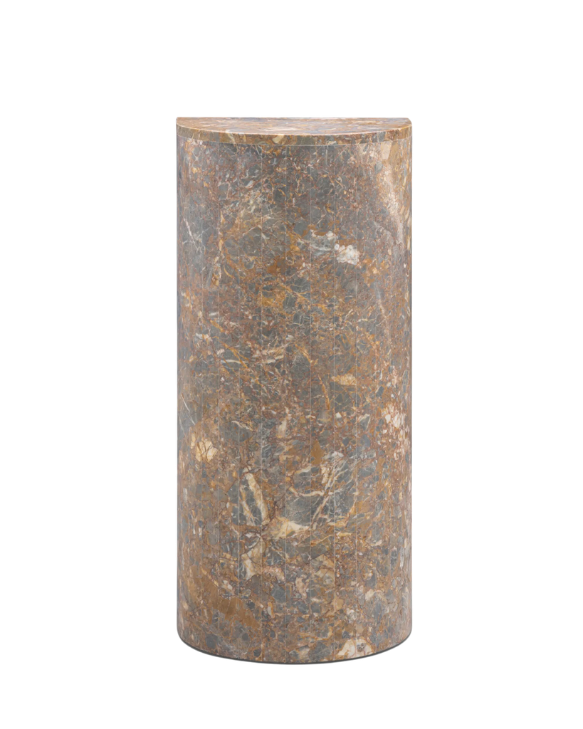 [ST-18-25-03-E] Airy Tall Plinth - Earth Marble