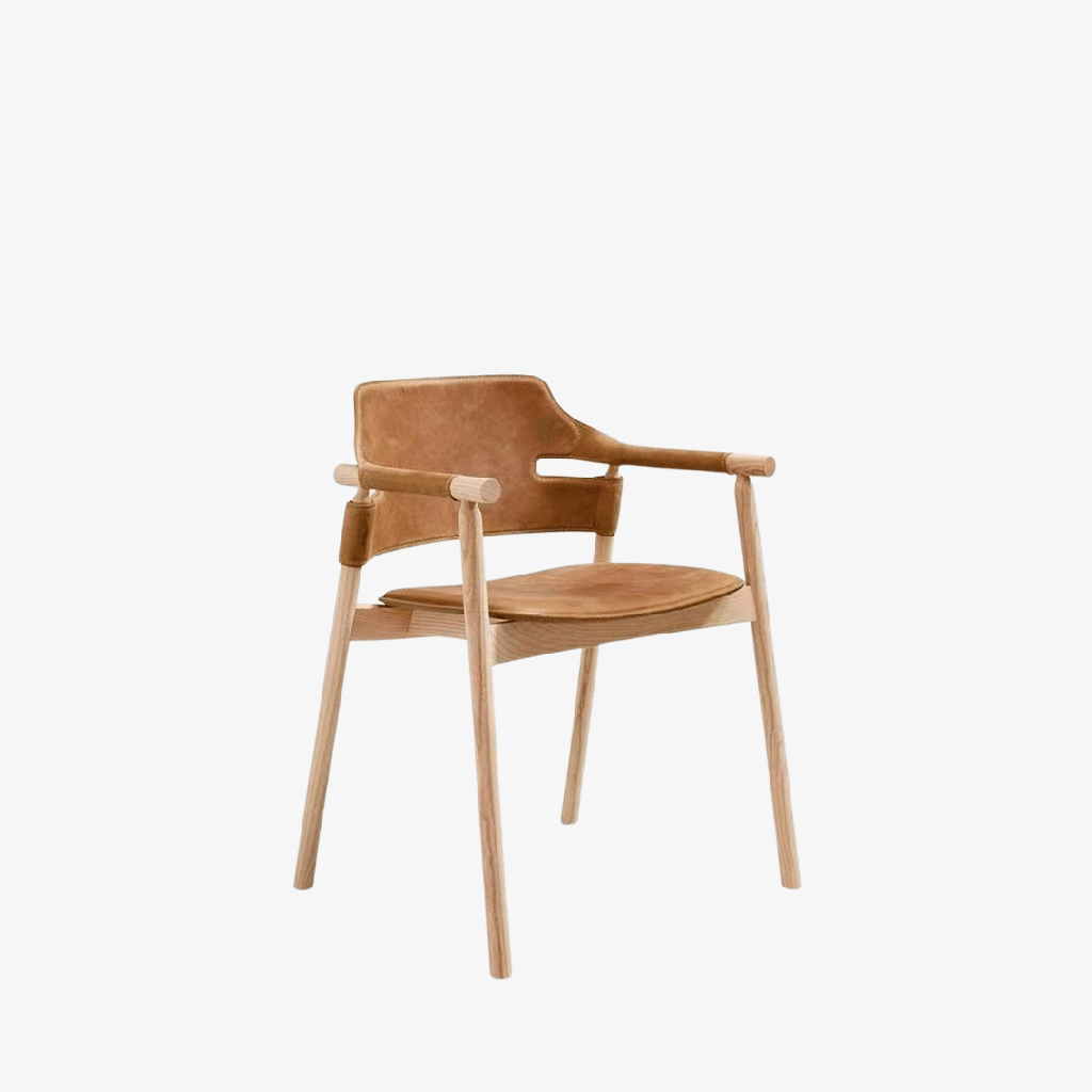 [C637-BF] Jacques Saddle Dining Chair