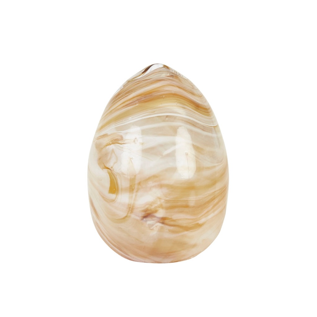 Boden Ellipse Sculpture Large - Amber Swirl