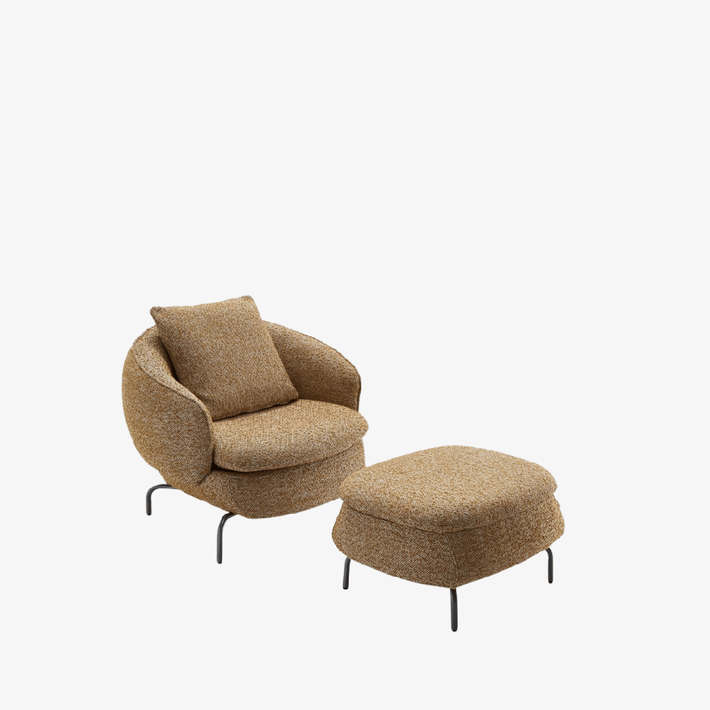 [JA-0612-L] Monty's Leisure Chair with Ottoman