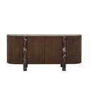 Artie Marble Buffet - Ruby Marble - Tobacco Ash