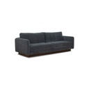 Camino Layer 3 Seater Sofa - Harbour - Walnut Stained