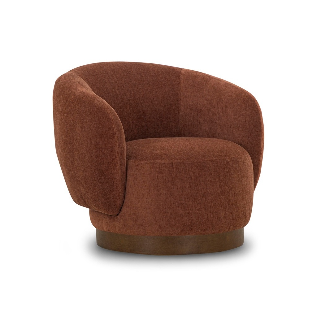 Camino Origin Swivel Occasional Chair - Chestnut - Walnut Stained