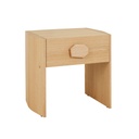 Carvara Abstract Bedside - New Oak