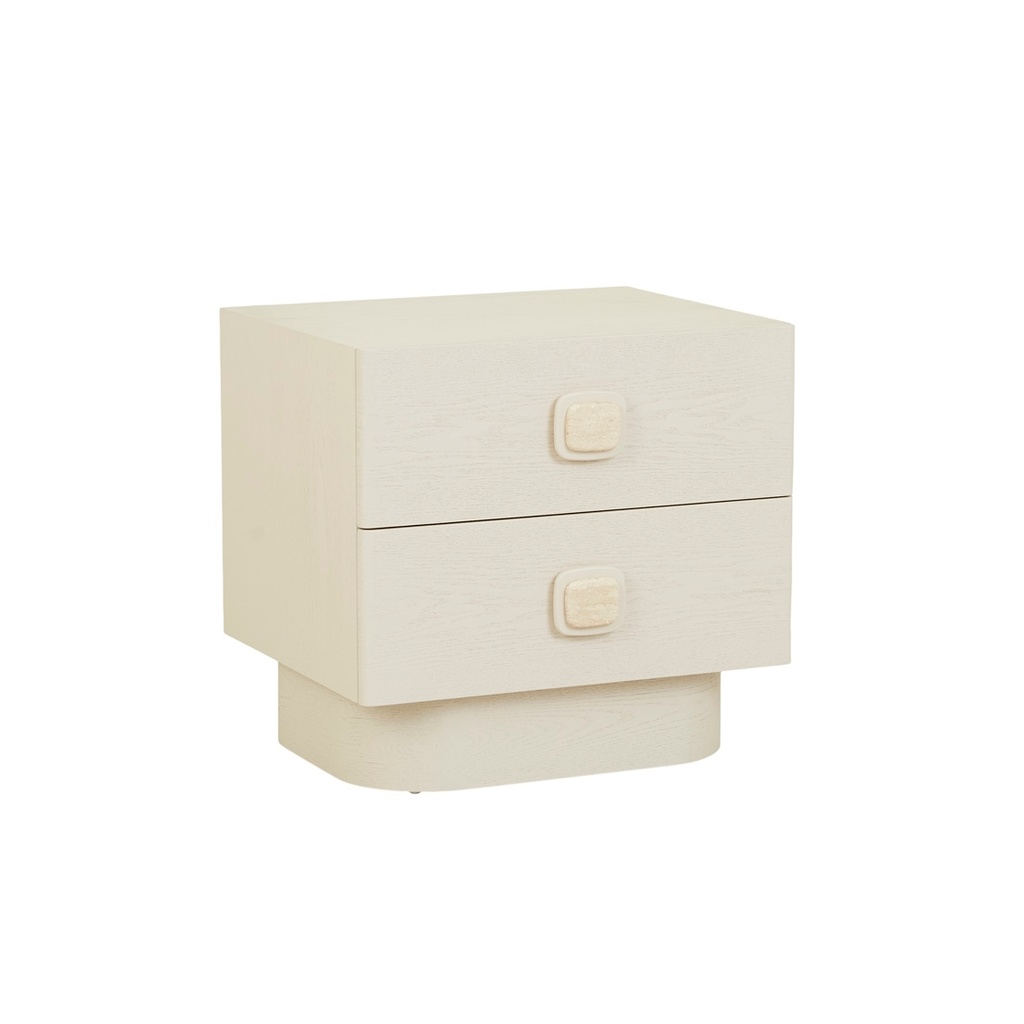Ciel Bedside - Matt Natural Travertine - Porcelain
