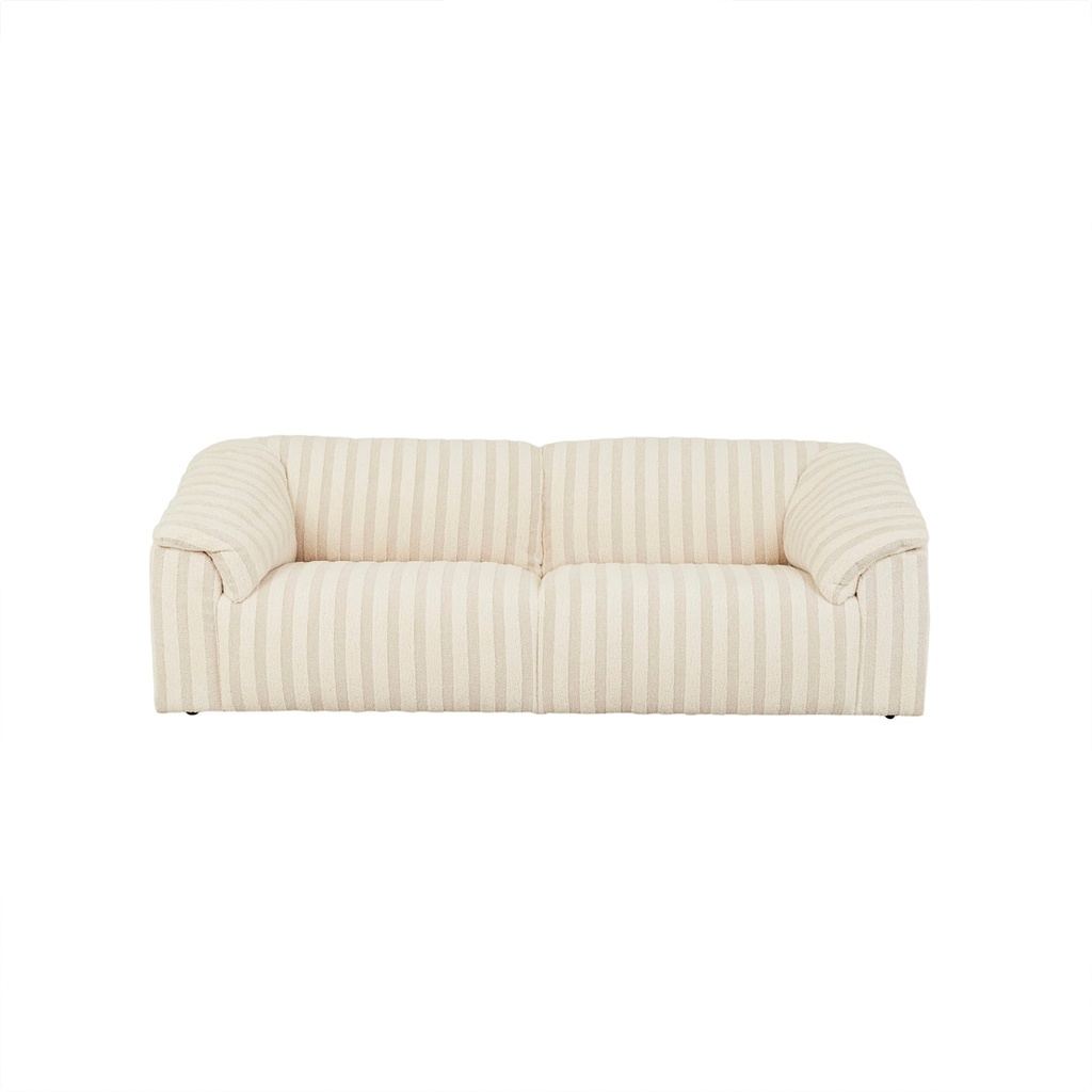 Hugo Sable 3 Seater Sofa - Almond Stripe
