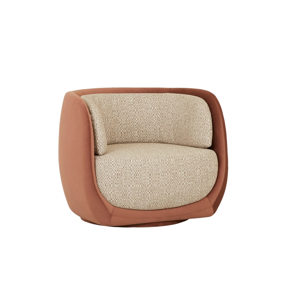 Mara Swivel Occasional Chair - Syrup Velvet - Dorian