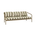 Montroi Echo 3 Seater Sofa - Khaki Stripe - Umber