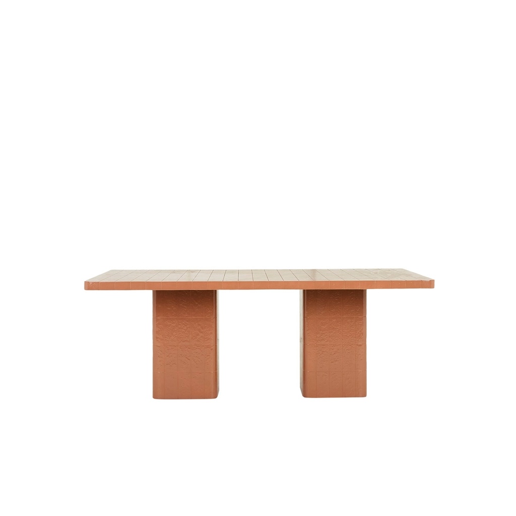 Seville Montano Dining Table - Baked Terracotta