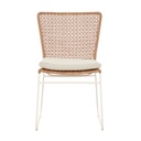 Cabana Sleigh Dining Chair - Natural - Ivory